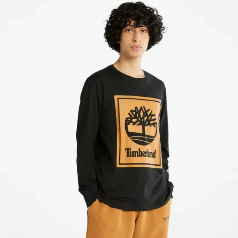 Timberland Men's Logo Longsleeve Tee Size XL